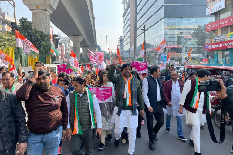 Congress Women Shakti Yatra: نوئیڈا میں کانگریس کی ویمن شکتی یاترا