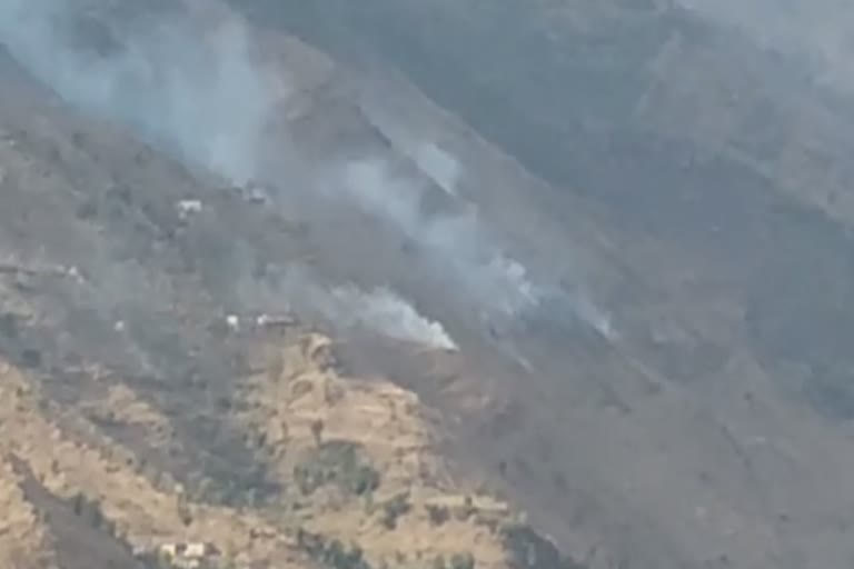 Fire In Poonch: پاکستان کی جانب سے لگائی گئی آگ سرحد پار کر بھارت پہنچی