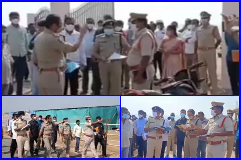 sp malika garg inspected arrangements at prakasam district as cm is going to visit