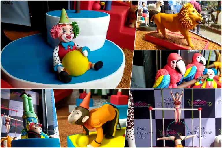 circus tent cake  thalassery bakery circus cake  കേക്കില്‍ സര്‍ക്കസ് കൂടാരം  തലശ്ശേരി ബേക്കറി സര്‍ക്കസ് കേക്ക്  മലബാർ ഗ്രാൻഡ് സർക്കസ് കൂടാരം മാതൃക കേക്ക്