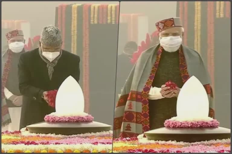 Tribute to Atal Bihari Vajpayee 2021: રાષ્ટ્રપતિ કોવિંદ, PM Modi સહિતના મહાનુભાવોએ અર્પણ કરી પુષ્પાંજલિ