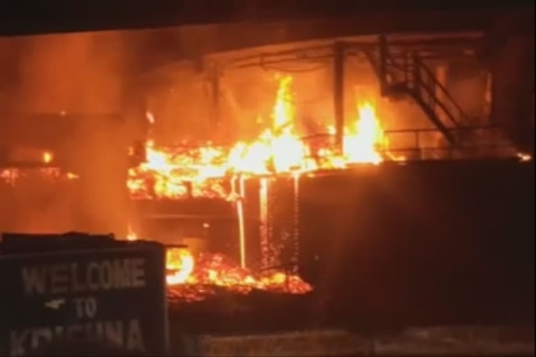 FIRE ACCIDENT IN VISAKHAPATNAM STEEL PLANT