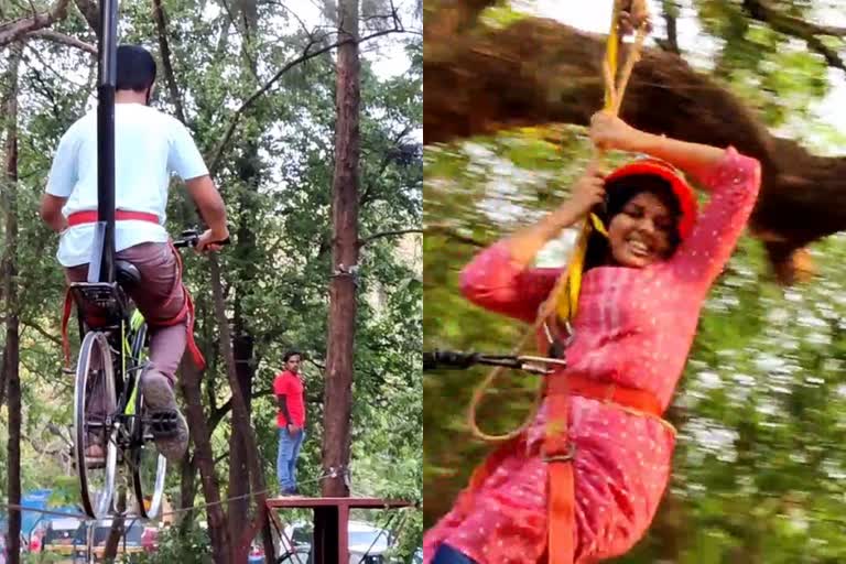 ashtamudi adventure tourisam  ആശ്രാമം അഡ്വഞ്ചർ പാർക്കില്‍ പുതിയ വിനോദങ്ങള്‍  സഞ്ചാരികളെ ആകര്‍ഷിക്കാന്‍ അഷ്ടമുടി അഡ്വഞ്ചർ ടൂറിസം  സഞ്ചാരികളെ ആകര്‍ഷിക്കാന്‍ കൊല്ലം ജില്ലാ ടൂറിസം പ്രാമോഷൻ കൗൺസിൽ