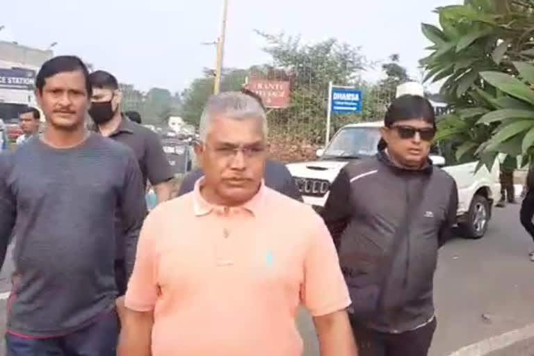 bjp national vice president dilip ghosh attacks tmc on various issue