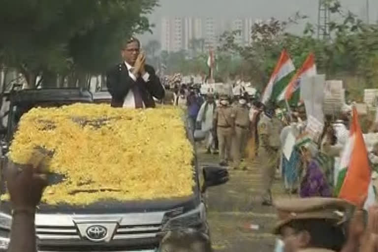 CJI Justice NV Ramana visit to amaravathi