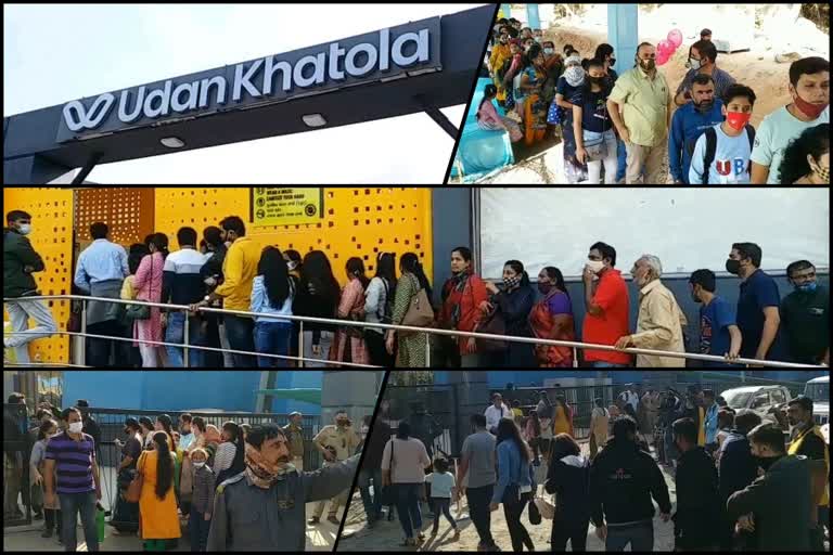 Udan Khatola Ropeway: જૂનાગઢમાં લોકો લાપરવાહ બની ઉડન ખટોલા રોપવેની સફરે