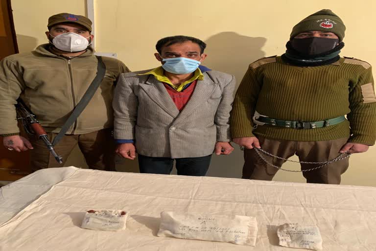 Kishtwar police action against drugs, one arrested
