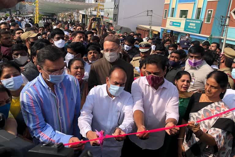 Owaisi Midhani Flyover Inauguration