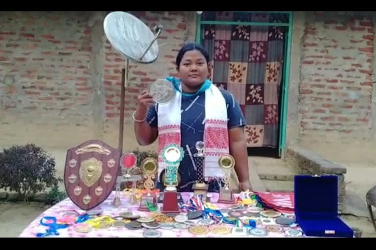 Player from Amguri won silver medal in National Game in Jharkhand