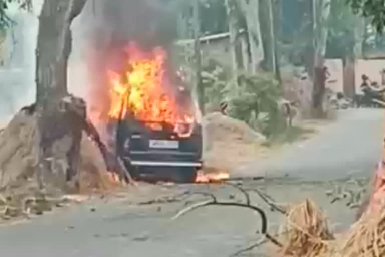 Car Caught Fire