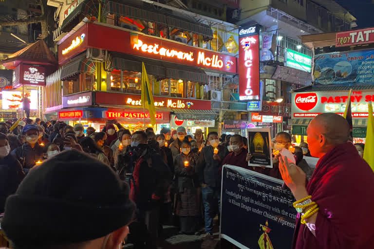 Candle March in McLeodganj