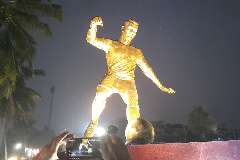 Michael Lobo unveils Ronaldo statue, criticized BJP