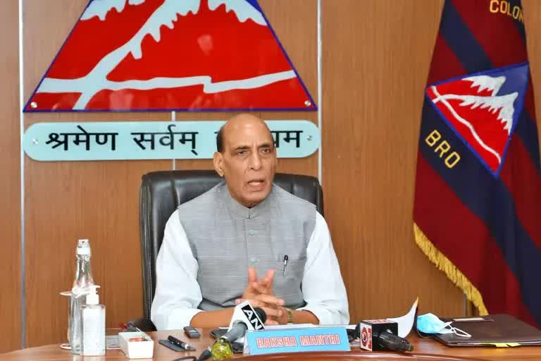 defence minister rajnath singh  etv bharat