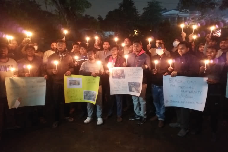 Candle March Protest in Patna