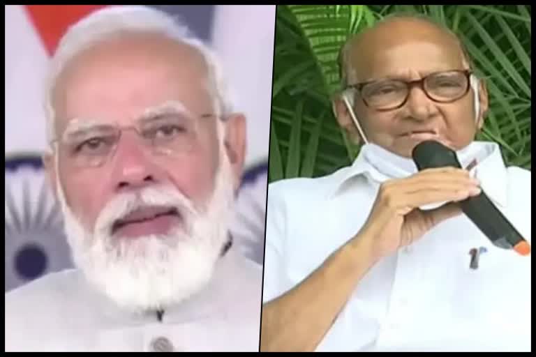 PM Modi  and Sharad Pawar