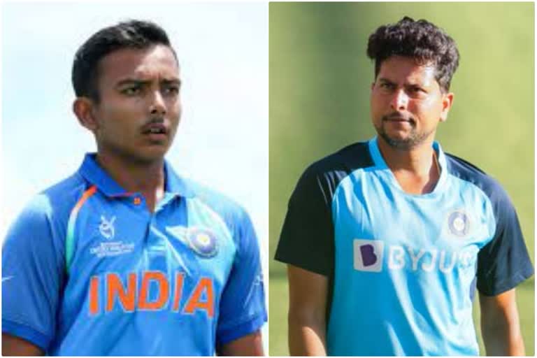 prithvi shah, kuldeep yadav