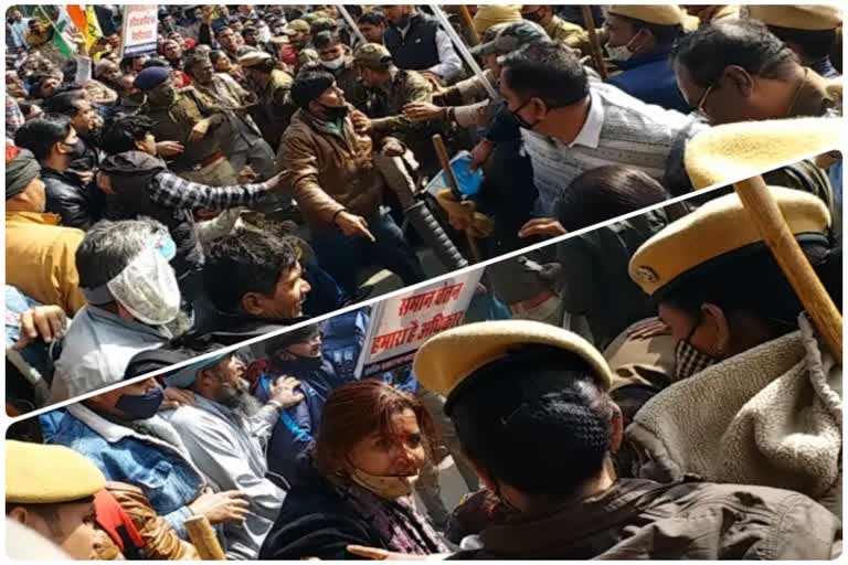 Madrasa Parateachers Protest Jaipur
