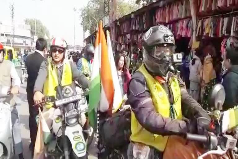 bike rally of tibetan youth reached jodhpur