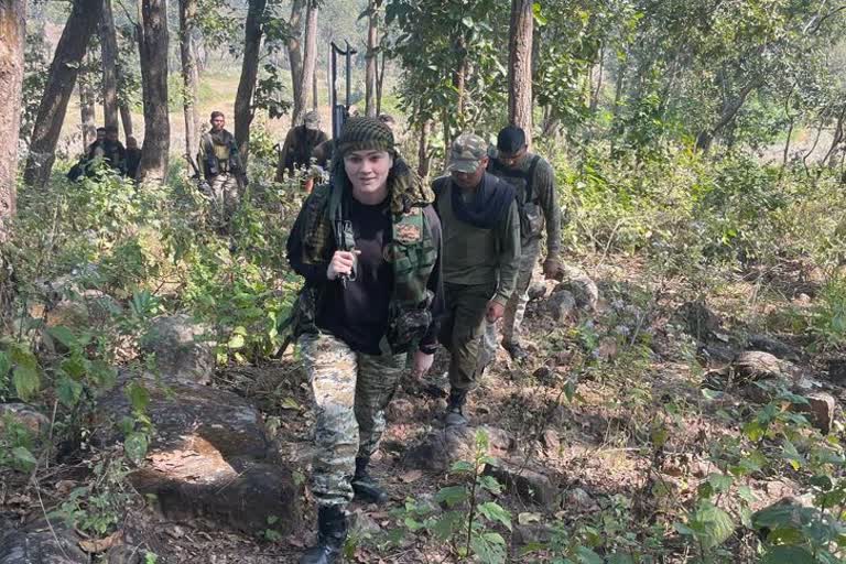 Women police officers posted in Bastar