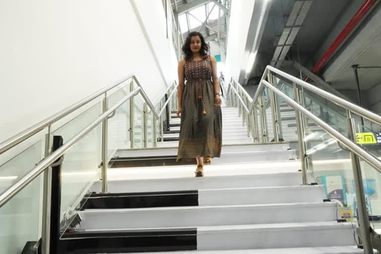 Kochi Metro installs musical staircase in bid to lessen escalator elevator usage