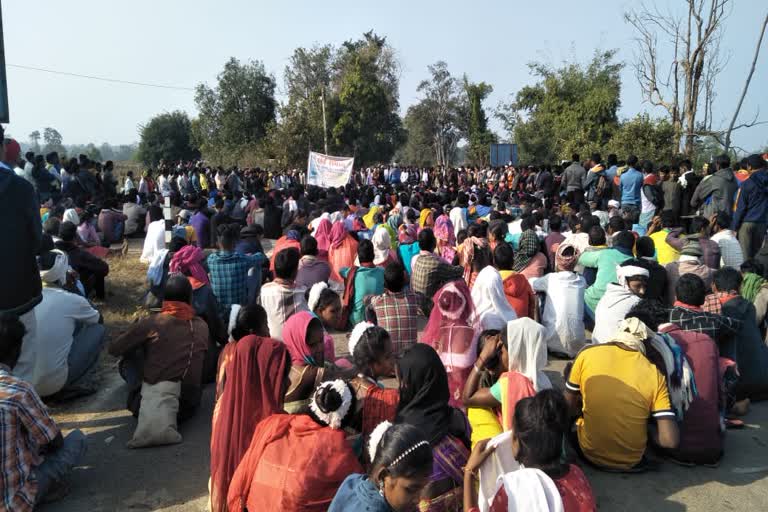 Adivasis protest in Kanker