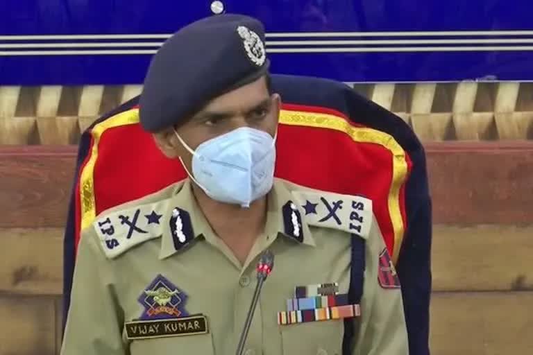 Kashmir Police chief Vijay Kumar