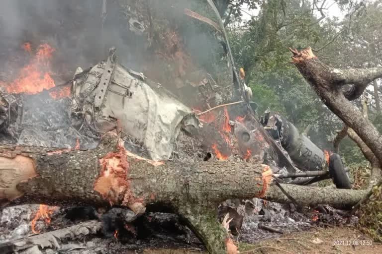 കുനൂർ ഹെലികോപ്‌റ്റർ അപകടം  അട്ടിമറിയില്ലെന്ന് അന്വേഷണ റിപ്പോർട്ട്  എയര്‍ മാര്‍ഷല്‍ മാനവേന്ദ്ര സിംഗിന്‍റെ അന്വേഷണം  Coonoor helicopter crash Investigation report  Coonoor helicopter crash I  no coup in coonoor accident