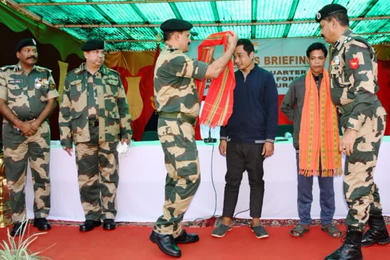 Two cadres of NLFT surrendered before BSF in Tripura