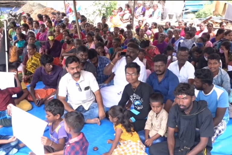 tenkasi people on hunger strike