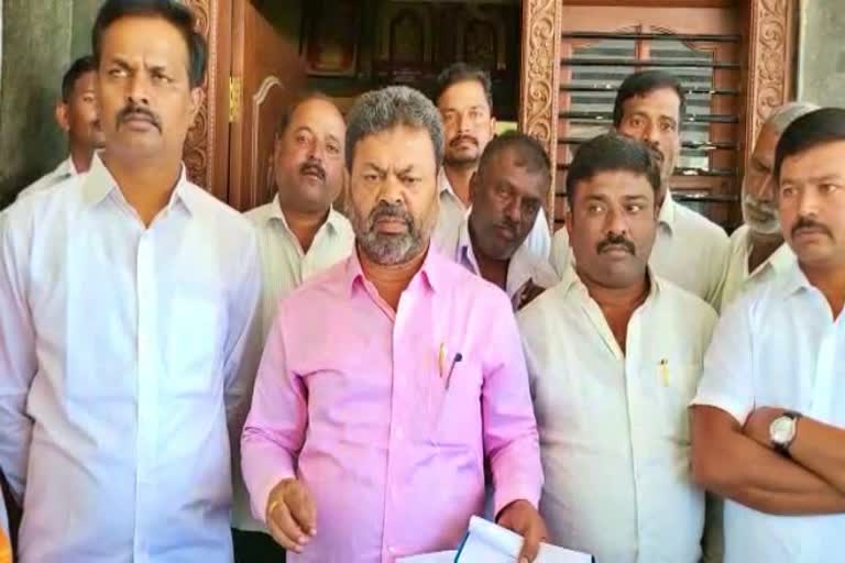 MLA Renukacharya give clarification about shantana gowda alligation in Davangere