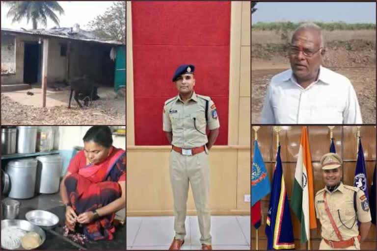 son IPS officer Although parents living in small house in belgaum district