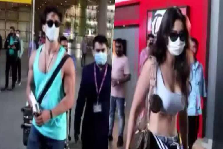 tiger shroff back from holiday  tiger disha back from maldives  tiger shroff disha patani spotted at airport  tiger shroff disha patani new year holiday  ടൈഗർ ഷ്രോഫും ദിഷ പഠാനിയും തിരിച്ചെത്തി  ന്യൂയർ വെക്കേഷൻ ആഘോഷിച്ച് ടൈഗർ ഷ്രോഫ്  ദിഷ പഠാനി മുംബൈയിലെത്തി