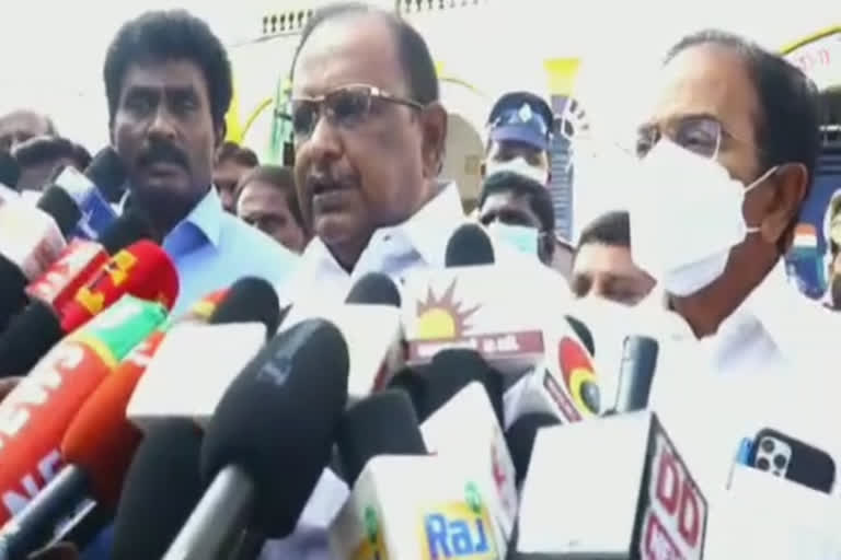 Tamilnadu law minister interview at Salem