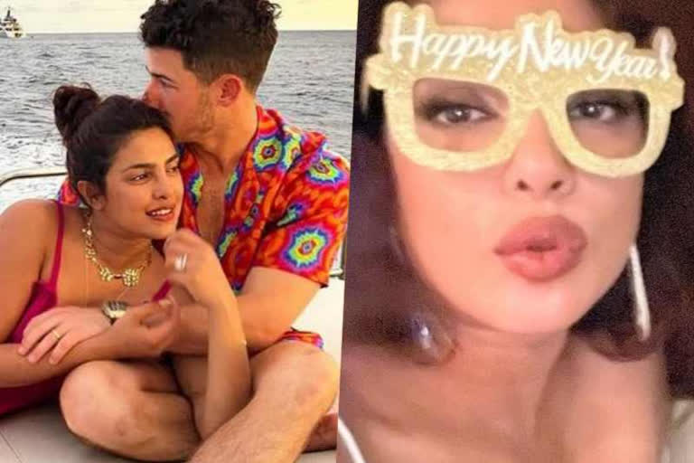 priyanka chopra new year party