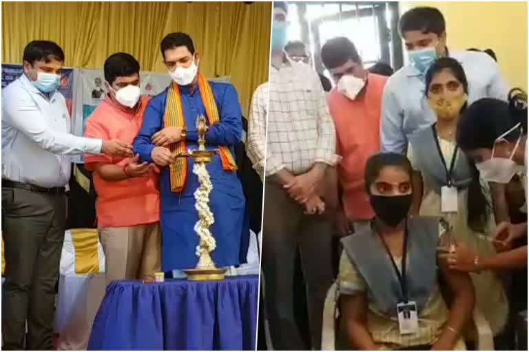 BJP State President Nalin Kumar kateel inaugurates vaccine