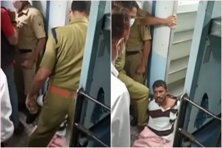 Video of policeman kicking  a train passenger put Kerala police in a bad light