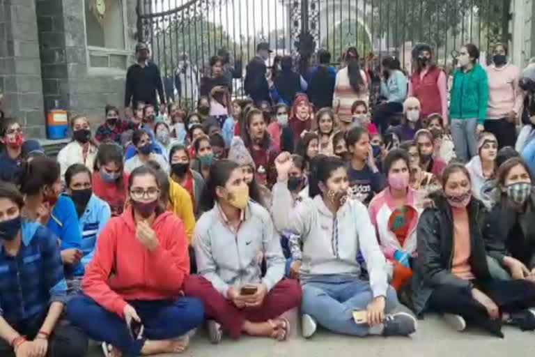 student protest in sonipat