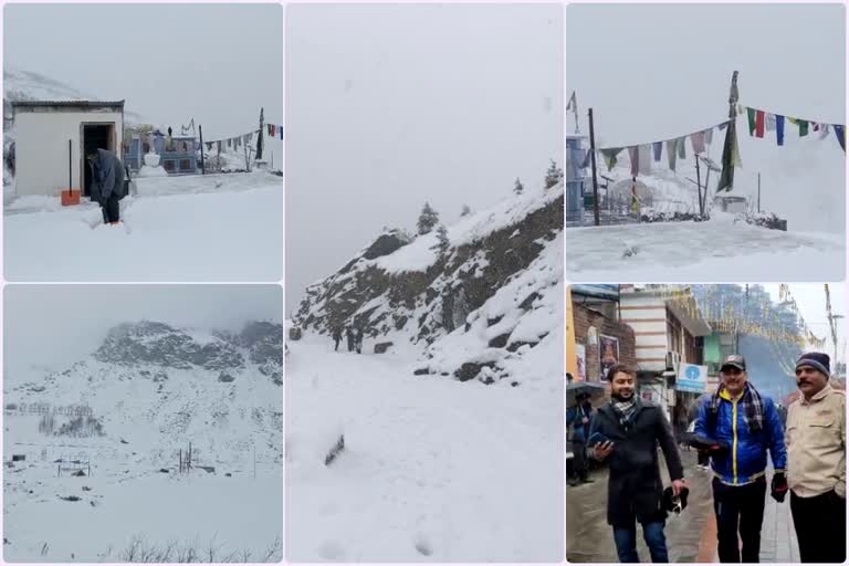 heavy snowfall in lahaul spiti