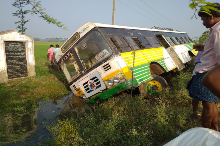 RTC Bus Accident in Devarampadu