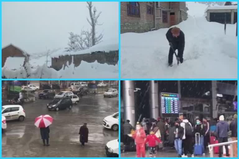 وادی کشمیر میں آج دوسرے روز بھی برفباری کا سلسلہ جاری