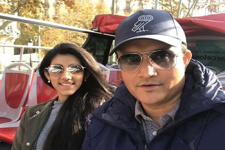 Sourav Ganguly s daughter Sana tests Covid-19 positive  സന ഗാംഗുലിക്ക് കൊവിഡ്  സൗരവ് ഗാംഗുലിയുടെ മകള്‍ സനയ്‌ക്ക് കൊവിഡ്  Sana Ganguly tests Covid-19 positive