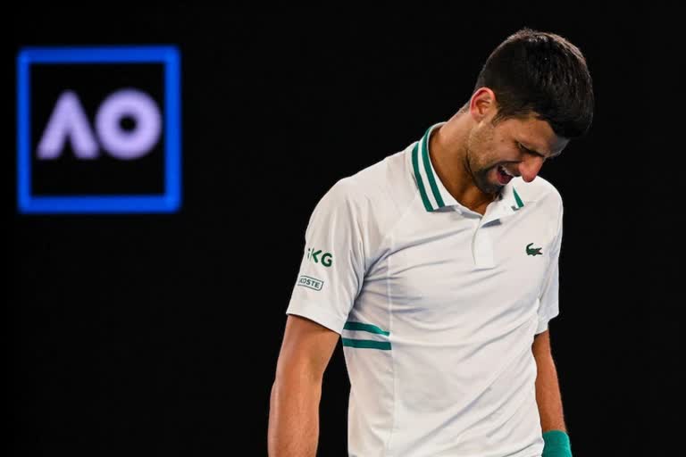 Novak Djokovic denied entry to Australia  Novak Djokovic visa cancelled  australian open Djokovic  australian open 2022  Australia cancelled the entry visa of Novak Djokovic  ജോക്കോവിച്ചിന് വിസ നിഷേധിച്ച് ഓസ്ട്രേലിയ  ഓസ്ട്രേലിയൻ ഓപ്പണ്‍ ജോക്കോവിച്ച്  ജോക്കോവിച്ച് ഓസ്ട്രേലിയൻ ഓപ്പണിൽ പങ്കെടുക്കില്ല  ജോക്കോവിച്ചിനെ തടഞ്ഞ് ഓസ്ട്രേലിയ