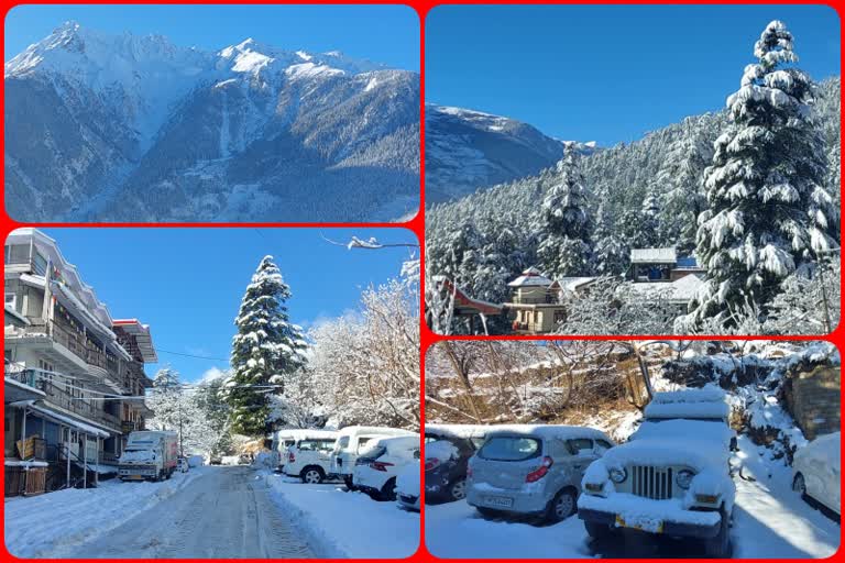 fresh snowfall recorded in Kinnaur