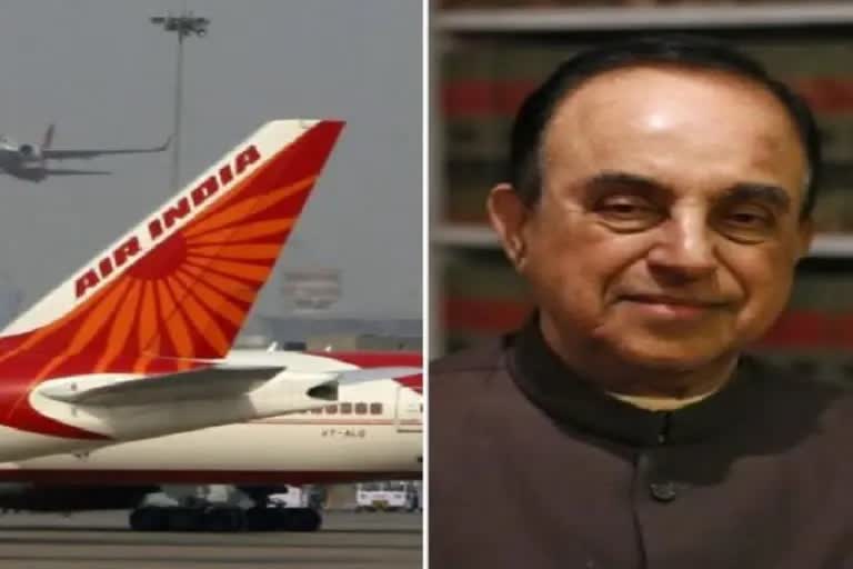 Air India disinvestment process  tata group won bid for air india  Public interest litigation to quash the Air India disinvestment process  Delhi HC BJP MP PIL  Delhi High court Subramanian Swamy MP  എയർ ഇന്ത്യ ഓഹരി വിറ്റഴിക്കൽ  ഡൽഹി ഹൈക്കോടതി ബിജെപി എംപി സുബ്രഹ്മണ്യൻ സ്വാമി  എയർ ഇന്ത്യ ലേലം നേടി ടാറ്റ ഗ്രൂപ്പ്