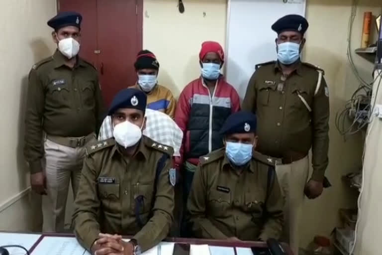 two arrested for demanding extortion in the name of aman singh