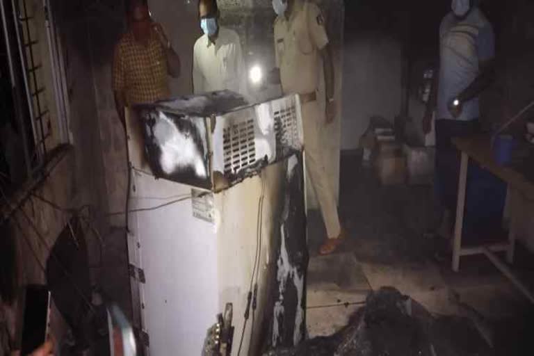 fire in koppal government hospital