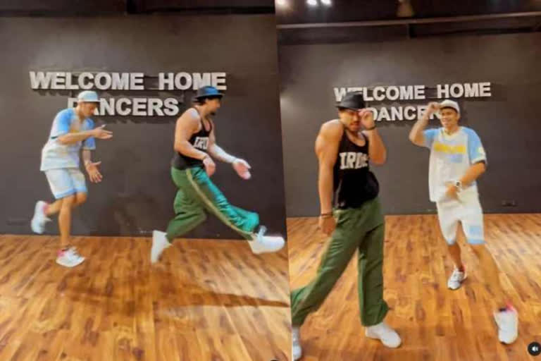 Tiger Shroff dances with choreographer Paressh Shirodkar for korian music