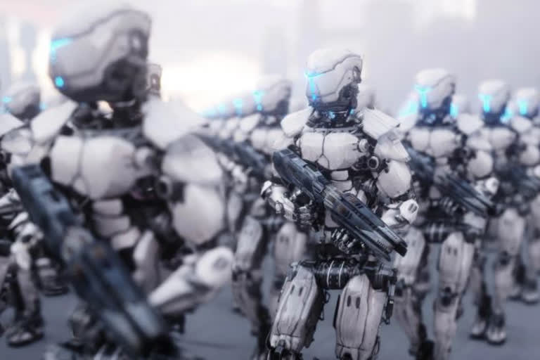 robotic soldier concept photo