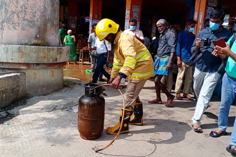 Tiruvannamalai tea shop fire