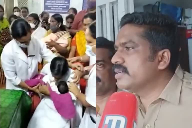 child abduction case kottayam medical college kerala  kottayam medical college security guard suspended  നവജാത ശിശുവിനെ തട്ടിയെടുത്തു, കോട്ടയം മെഡിക്കൽ കോളജ്‌  സുരക്ഷ ജീവനക്കാരിയെ സസ്പെൻഡ് ചെയ്‌തു  അജയ കോട്ടയം മെഡിക്കൽ കോളജ്‌